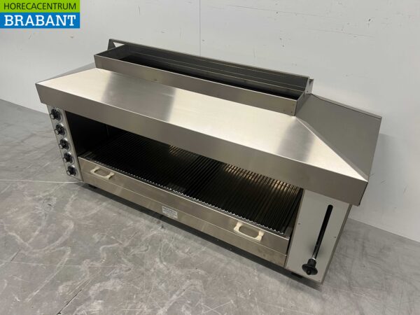 Gril Naomi Pitagrill Salamander en acier inoxydable 129 cm 400V Horeca – Image 3