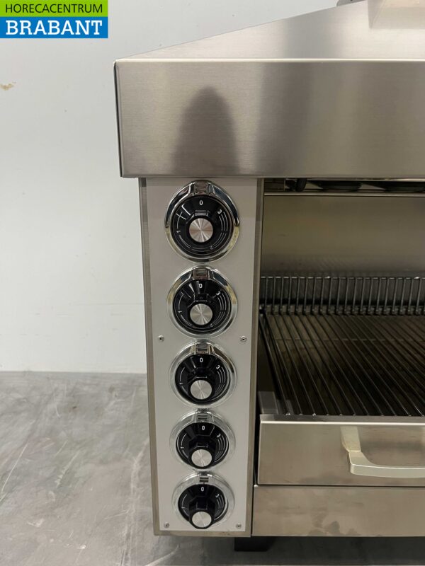 Gril Naomi Pitagrill Salamander en acier inoxydable 129 cm 400V Horeca – Image 4