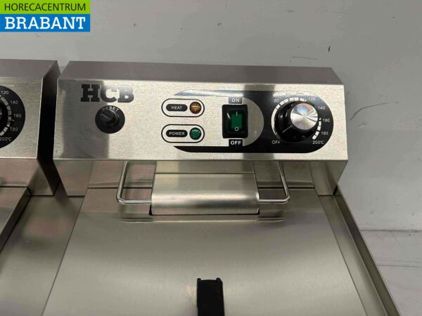 Friteuse double en acier inoxydable Friteuse 2 x 16 litres 2 x 230V Horeca – Image 8