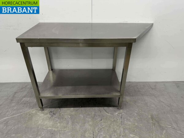 Table de travail en acier inoxydable 140/100 x 60 x 90 cm Horeca