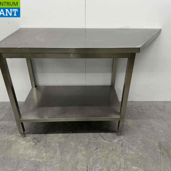 Table de travail en acier inoxydable 140/100 x 60 x 90 cm Horeca