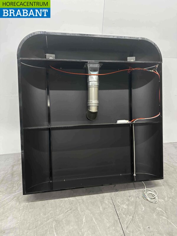 Hotte aspirante ItalForni en acier inoxydable Hotte pour four à pizza 147,5 x 153 cm Horeca