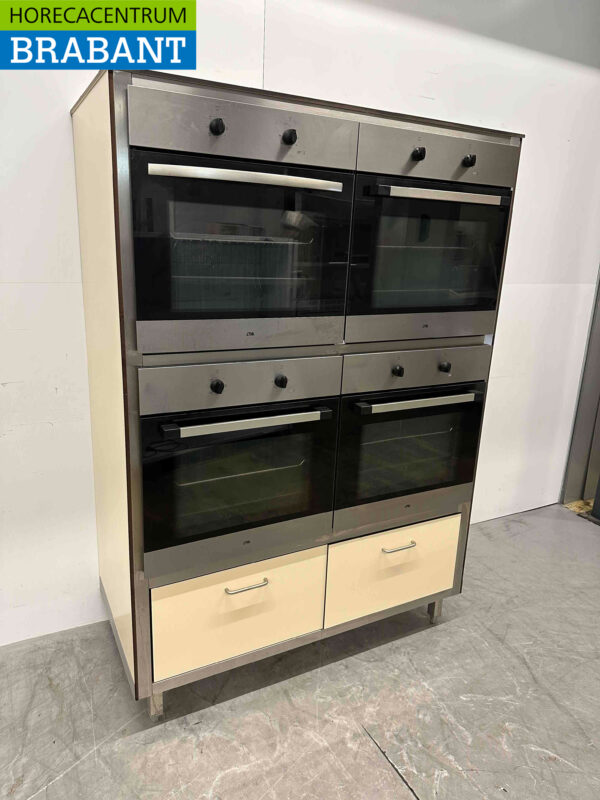Armoire murale Trespa en acier inoxydable avec 4 fours à convection à air chaud Four à pâtisserie 230V Restauration – Image 2