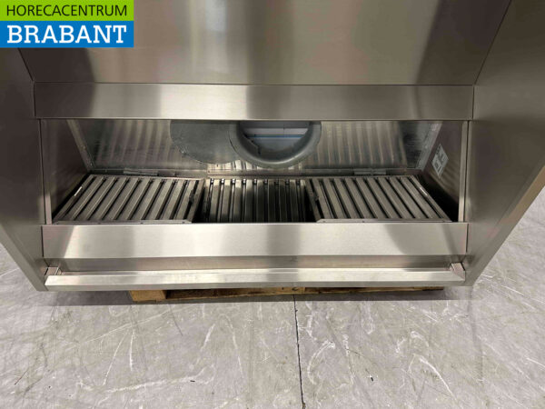 Hotte aspirante en acier inoxydable avec filtres à lamelles 155 x 135 cm Modèle de boîte Horeca – Image 4