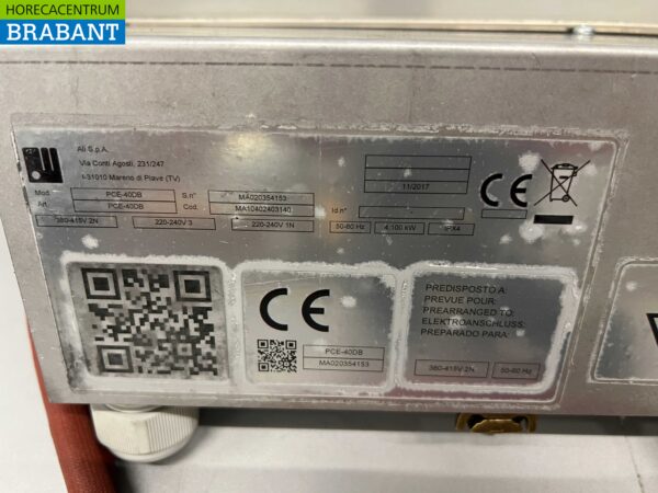 Plaque de cuisson électrique à encastrer Mareno 2 feux en acier inoxydable 40 cm 400V Horeca – Image 4