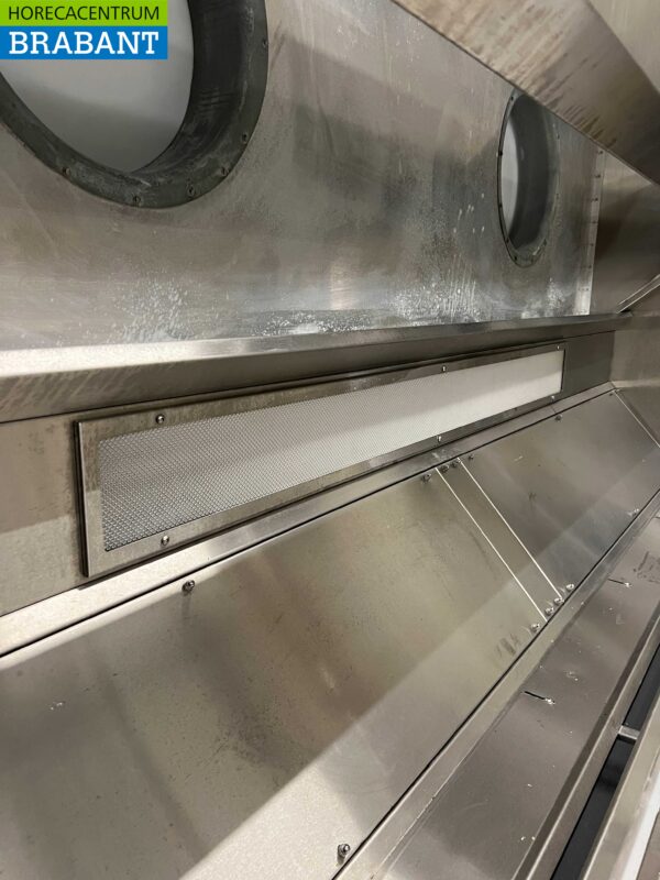 Hotte aspirante à induction Nu-air en acier inoxydable avec filtres à lamelles 280 x 200 cm Modèle de boîte Horeca – Image 5