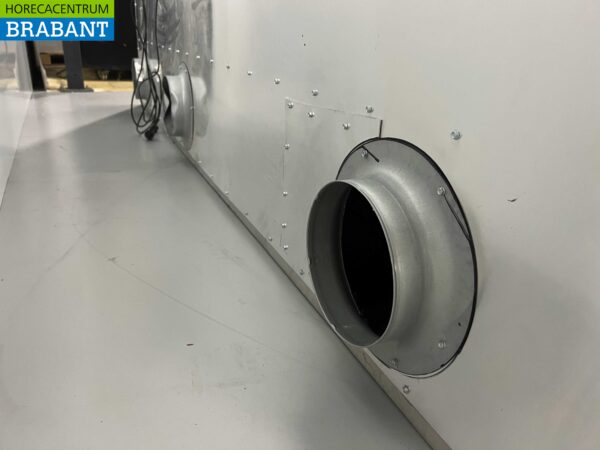Hotte aspirante à induction Nu-air en acier inoxydable avec filtres à lamelles 280 x 200 cm Modèle de boîte Horeca – Image 10