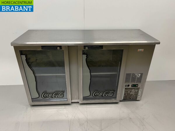 Acier inoxydable Gamko Backbar Bar Cooler 2 portes 146,5 cm 230V Horeca