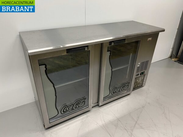 Acier inoxydable Gamko Backbar Bar Cooler 2 portes 146,5 cm 230V Horeca – Image 3