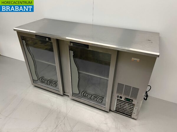 Acier inoxydable Gamko Backbar Bar Cooler 2 portes 146,5 cm 230V Horeca – Image 2