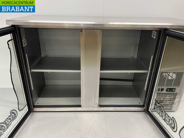 Acier inoxydable Gamko Backbar Bar Cooler 2 portes 146,5 cm 230V Horeca – Image 4