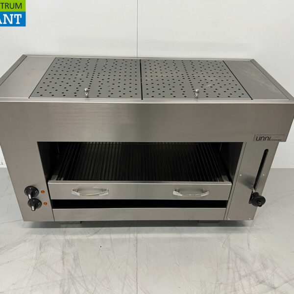 Gril Pitagrill Salamander en acier inoxydable 2 éléments 96 cm 400V Horeca