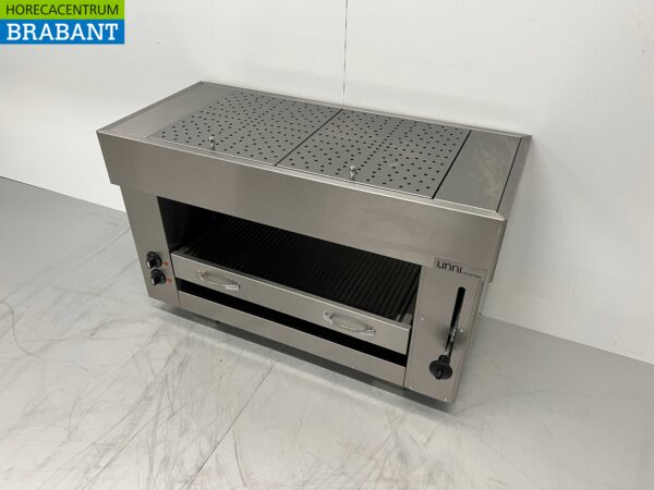 Gril Pitagrill Salamander en acier inoxydable 2 éléments 96 cm 400V Horeca – Image 3