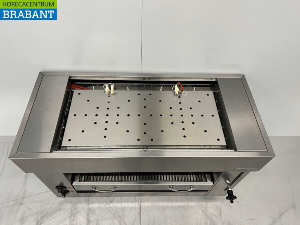 Gril Pitagrill Salamander en acier inoxydable 2 éléments 96 cm 400V Horeca – Image 4