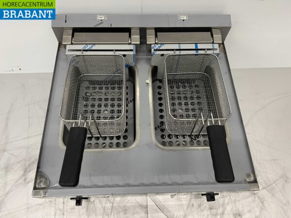 Friteuse double en acier inoxydable 2 x 10 litres 400V Horeca – Image 4