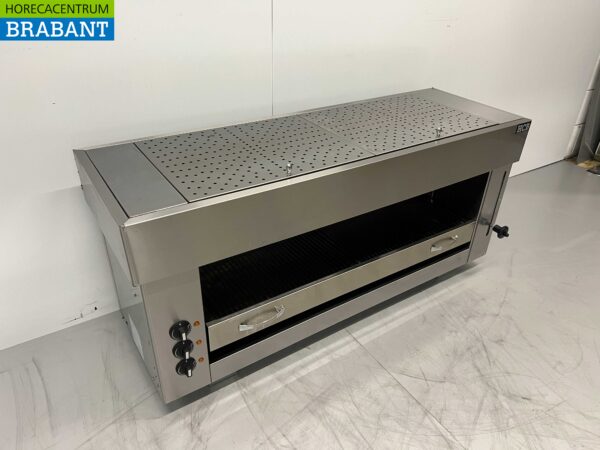 Gril Pitagrill Salamander en acier inoxydable 3 brûleurs 129 cm 400V Horeca – Image 2