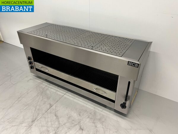 Gril Pitagrill Salamander en acier inoxydable 3 brûleurs 129 cm 400V Horeca – Image 3