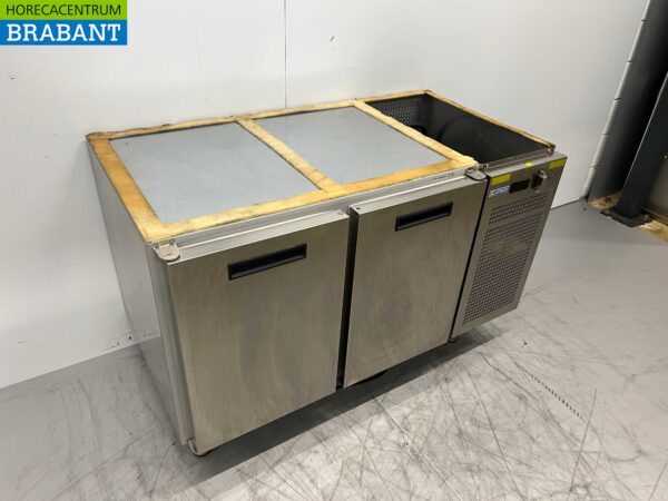 Etabli réfrigéré Afinox en acier inoxydable 2 portes 125.5 cm Bj. 2021 230V Horeca – Image 2