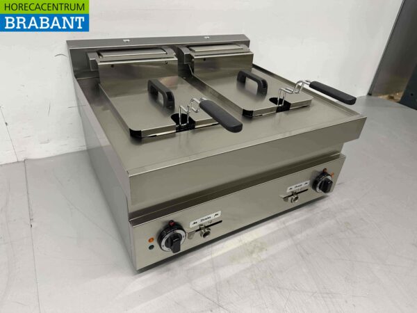 Friteuse double en acier inoxydable Friteuse 2 x 10 litres Premium-line 400V Horeca – Image 3