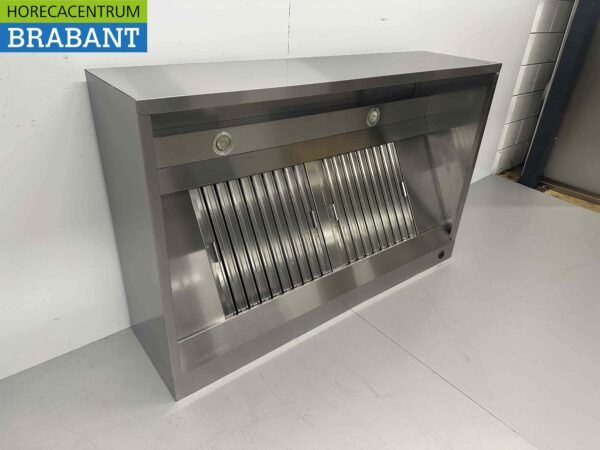 Hotte aspirante en acier inoxydable Hotte aspirante avec filtres à lamelles Premium-line 150 cm Modèle en boîte Modèle en boîte Horeca – Image 2