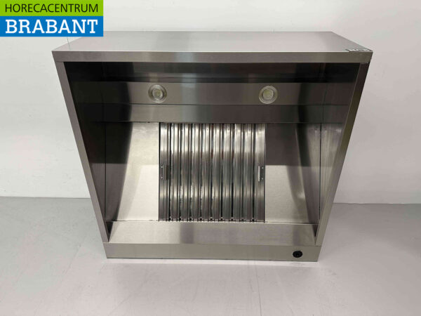Hotte aspirante en acier inoxydable avec filtres à lamelles Premium-line 100 cm Modèle de boîte Horeca