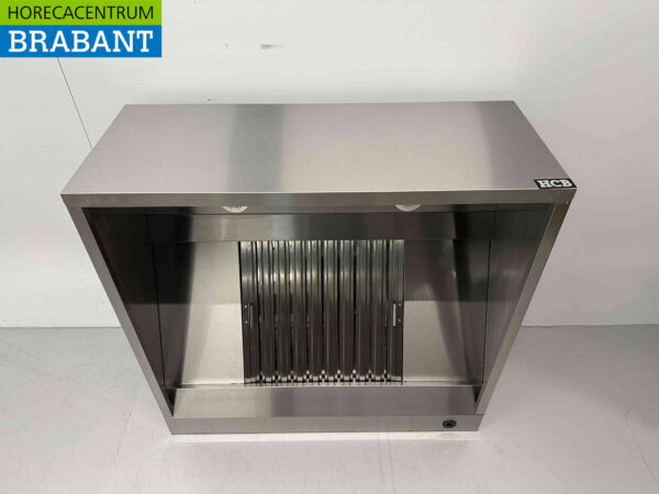 Hotte aspirante en acier inoxydable avec filtres à lamelles Premium-line 100 cm Modèle de boîte Horeca – Image 2