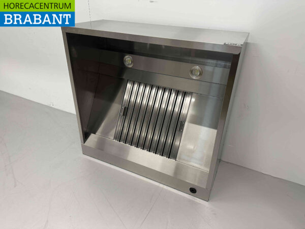 Hotte aspirante en acier inoxydable avec filtres à lamelles Premium-line 100 cm Modèle de boîte Horeca – Image 3