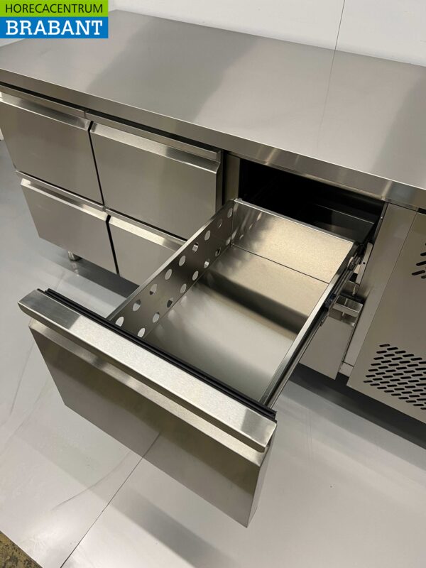 Établi réfrigéré HCB en acier inoxydable 6 tiroirs 179,5 cm 230V Horeca – Image 5