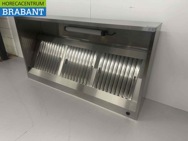 Hotte aspirante en acier inoxydable avec filtres à lamelles Premium-line 180 cm Modèle Box Catering – Image 2