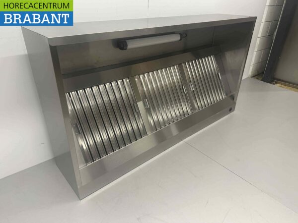 Hotte aspirante en acier inoxydable avec filtres à lamelles Premium-line 180 cm Modèle Box Catering – Image 3