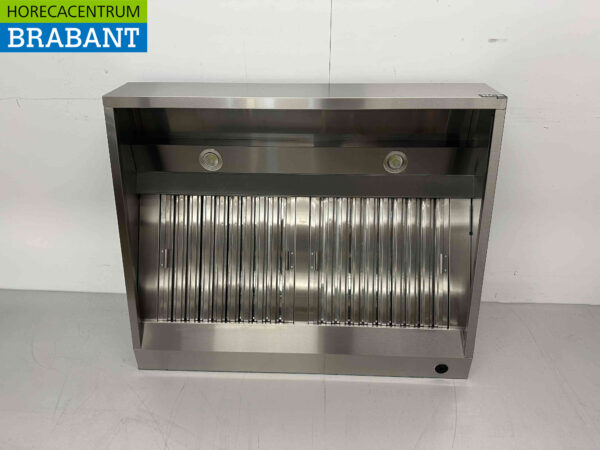 Hotte aspirante en acier inoxydable avec filtres à lamelles Premium-line 120 cm modèle incliné Horeca