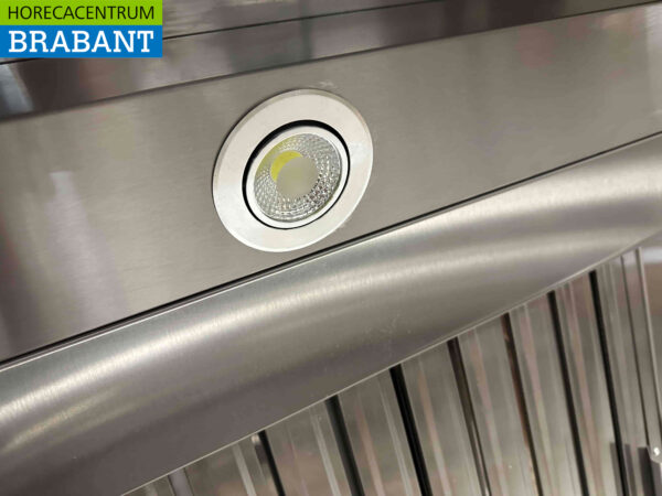 Hotte aspirante en acier inoxydable avec filtres à lamelles Premium-line 120 cm modèle incliné Horeca – Image 4