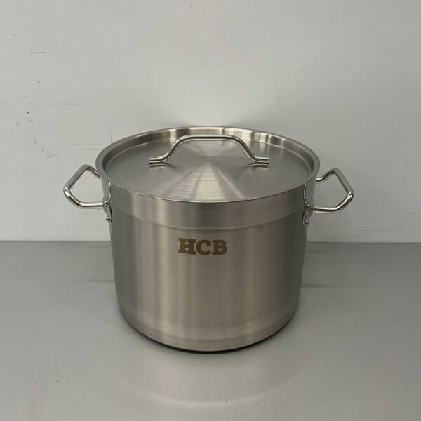 Acier inoxydable HCB Poêle à soupe Poêle de cuisson Induction 25 x 18 cm 9 litres Restauration