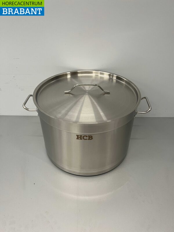 Acier inoxydable Poêle à soupe Poêle de cuisson Induction 35 x 22 cm 23 litres Restauration