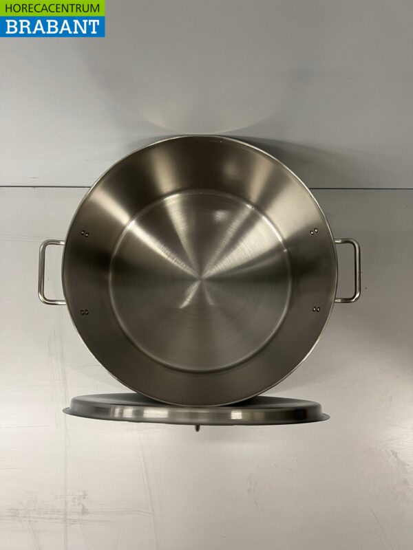 Acier inoxydable Poêle à soupe Poêle de cuisson Induction 35 x 22 cm 23 litres Restauration – Image 4