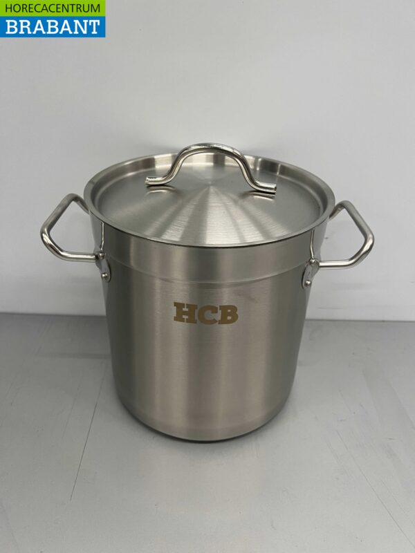 Acier inoxydable Poêle à soupe Poêle de cuisson Induction 20 x 20 cm 6 litres Restauration