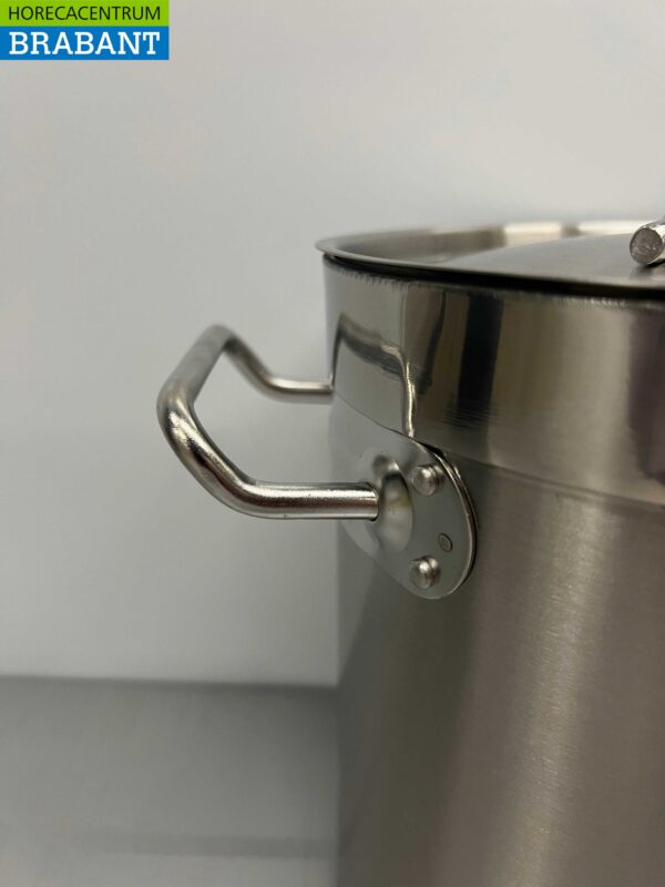 Acier inoxydable Poêle à soupe Poêle de cuisson Induction 20 x 20 cm 6 litres Restauration – Image 5
