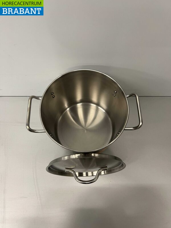 Acier inoxydable HCB Poêle à soupe Poêle de cuisson Induction 25 x 18 cm 9 litres Restauration – Image 6