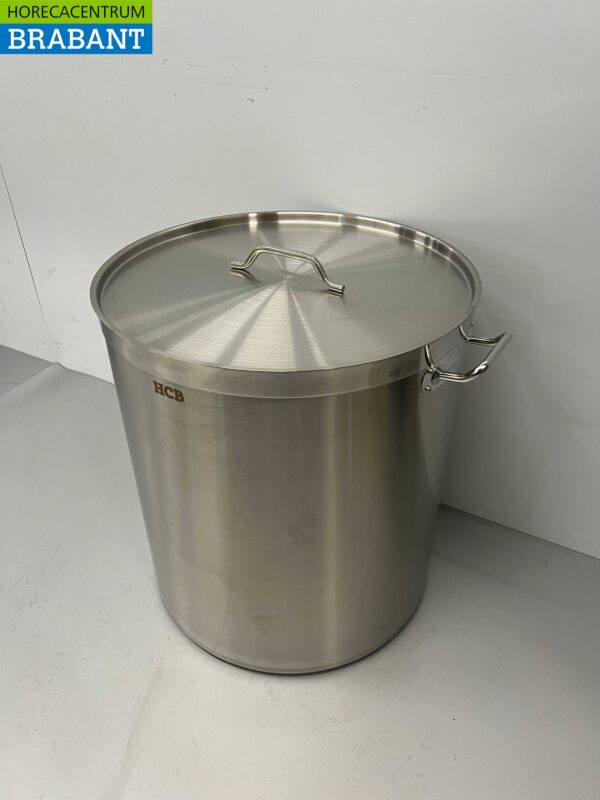 Acier inoxydable Poêle à soupe Poêle de cuisson Induction 55 x 60 cm 140 litres Restauration – Image 3