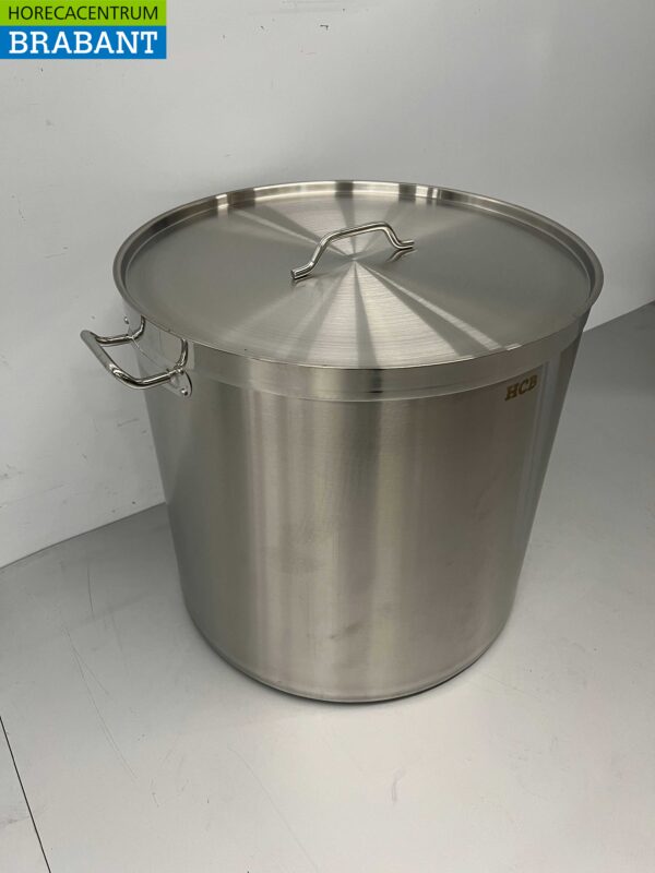 Acier inoxydable Poêle à soupe Poêle de cuisson Induction 55 x 70 cm 160 litres Restauration – Image 2