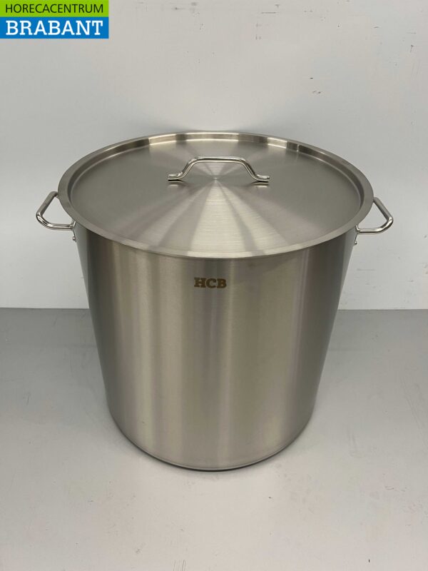 Acier inoxydable Poêle à soupe Poêle de cuisson Induction 55 x 55 cm 130 litres Horeca