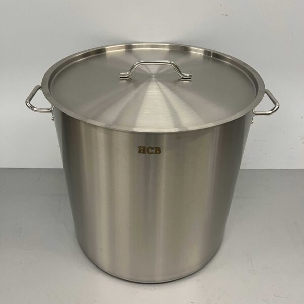 Acier inoxydable Poêle à soupe Poêle de cuisson Induction 55 x 55 cm 130 litres Horeca