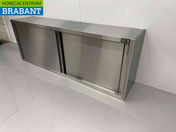 Armoire murale HCB en acier inoxydable Premium-line 2 portes coulissantes 180 cm Catering – Image 2