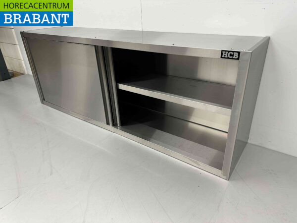 Armoire murale HCB en acier inoxydable Premium-line 2 portes coulissantes 180 cm Catering – Image 4