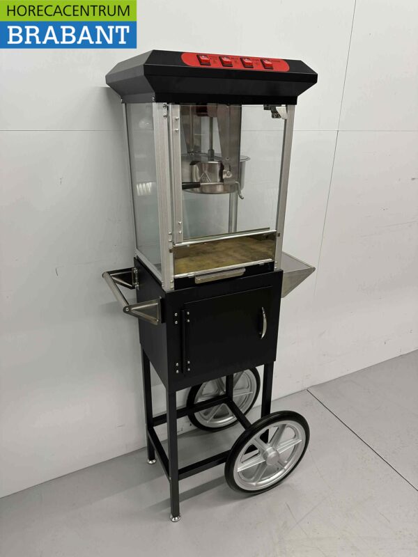 Machine à pop-corn Machine à pop-corn avec support noir 230V Braderie Markt Horeca – Image 6