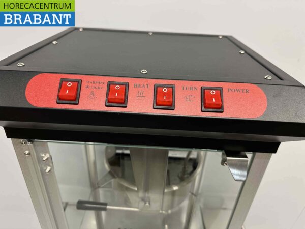 Machine à pop-corn Machine à pop-corn avec support noir 230V Braderie Markt Horeca – Image 7