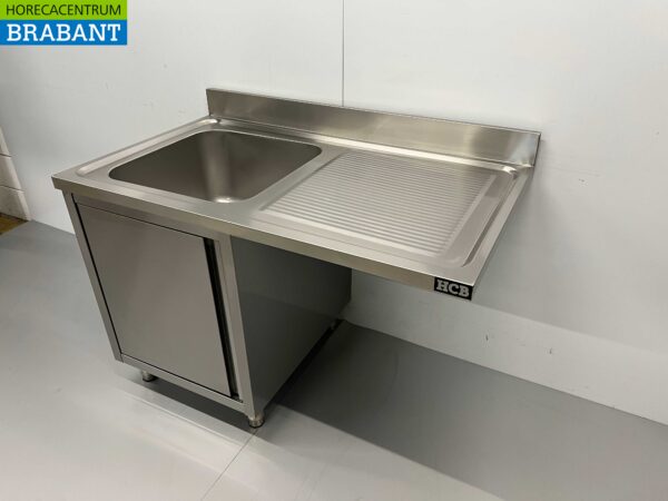 Évier en acier inoxydable Évier à porte rabattable Premium-line 120 cm Horeca – Image 3