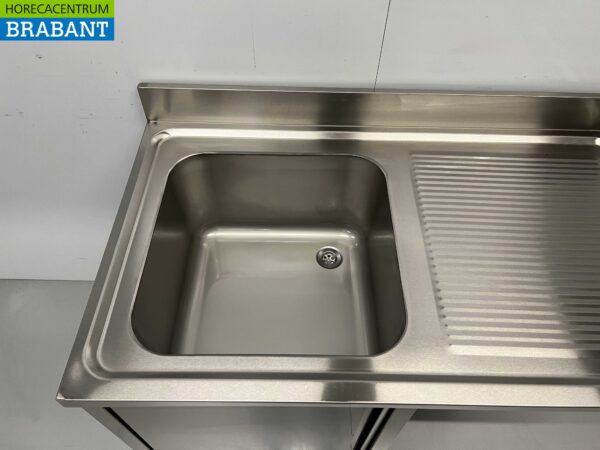 Évier en acier inoxydable Évier à porte rabattable Premium-line 120 cm Horeca – Image 5