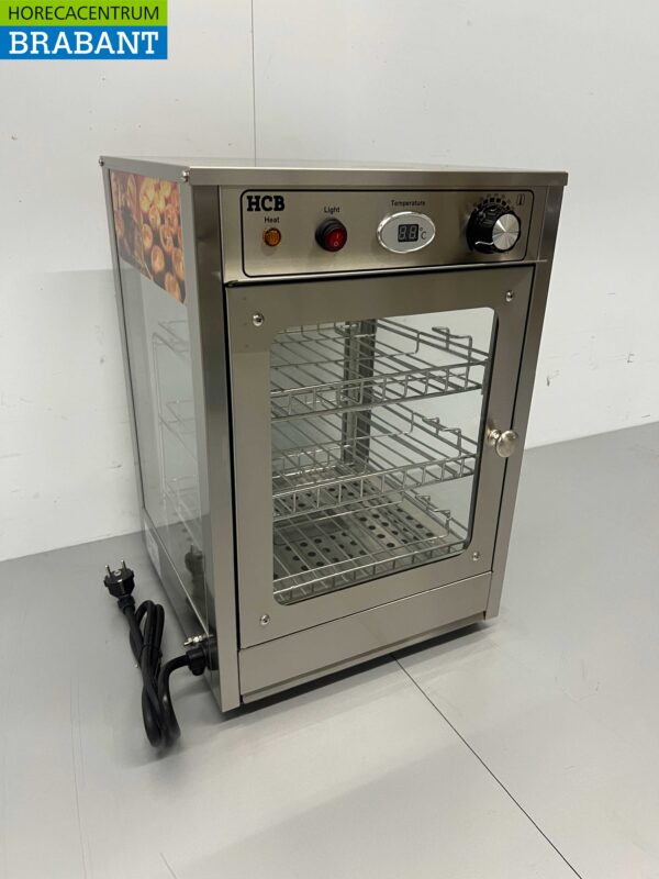 Vitrine chauffante en acier inoxydable Vitrine chauffante 35,5 cm 230V Horeca – Image 3