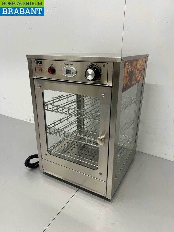 Vitrine chauffante en acier inoxydable Vitrine chauffante 35,5 cm 230V Horeca – Image 2